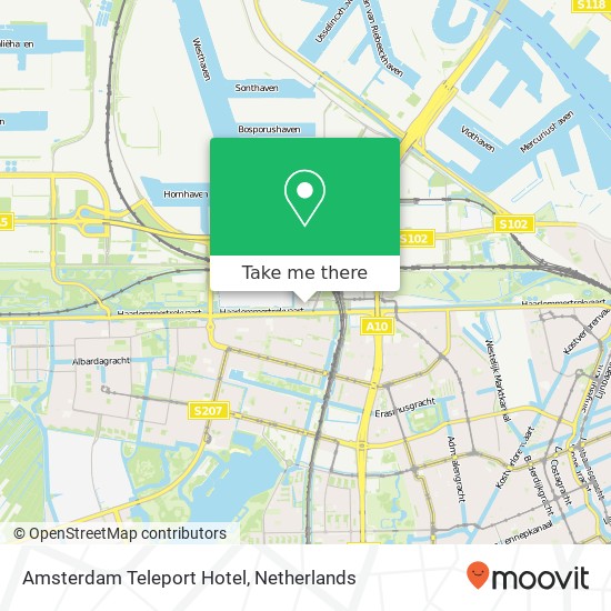 Amsterdam Teleport Hotel map