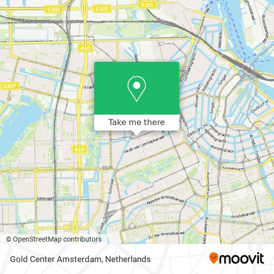 Gold Center Amsterdam map