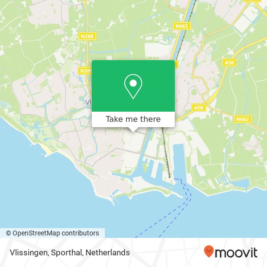 Vlissingen, Sporthal map