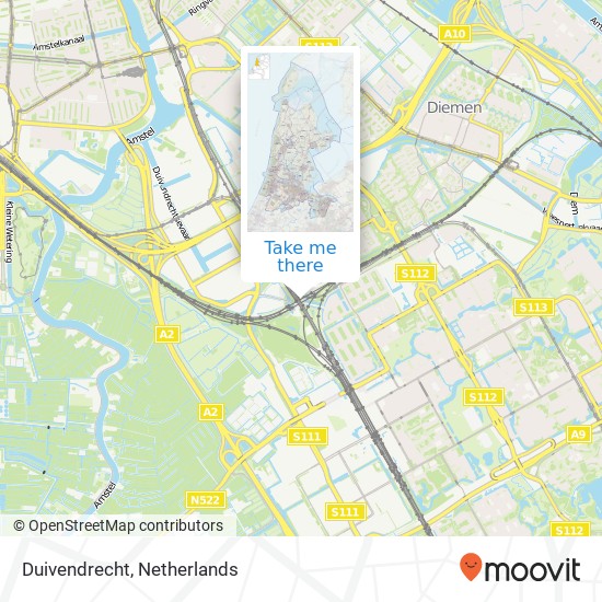 Duivendrecht map