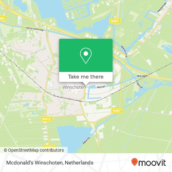 Mcdonald's Winschoten map