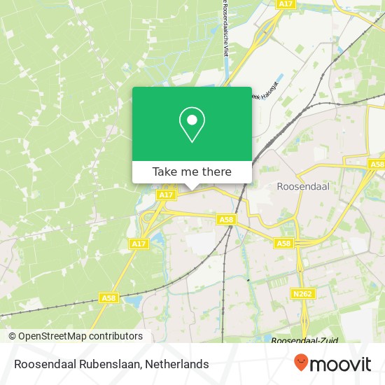 Roosendaal Rubenslaan map