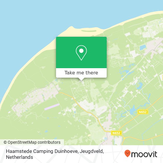 Haamstede Camping Duinhoeve, Jeugdveld Karte