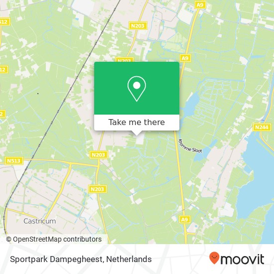 Sportpark Dampegheest map