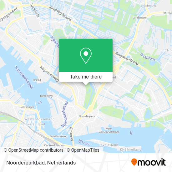 Noorderparkbad map
