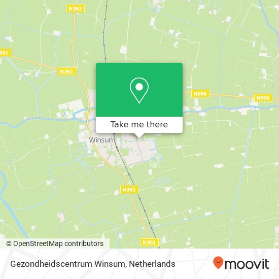 Gezondheidscentrum Winsum map