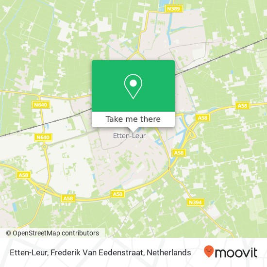 Etten-Leur, Frederik Van Eedenstraat map