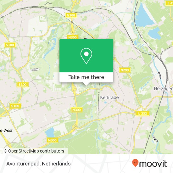 Avonturenpad map