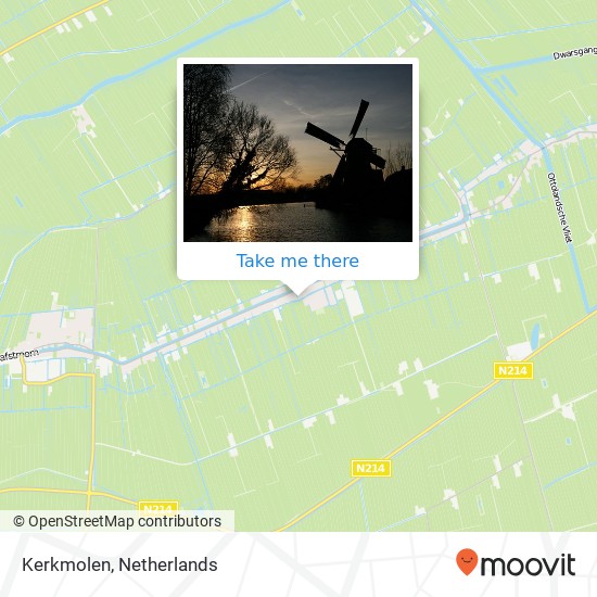 Kerkmolen Karte