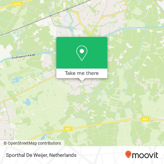 Sporthal De Weijer map