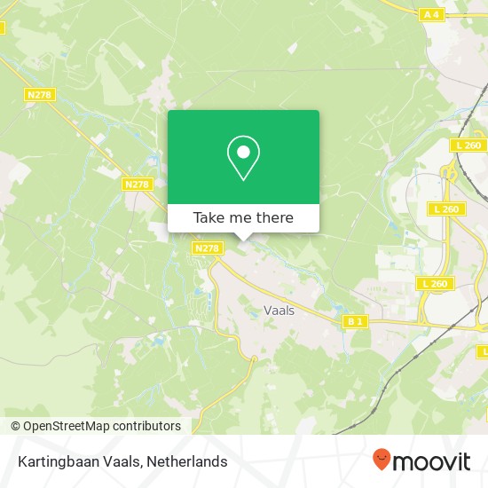 Kartingbaan Vaals map