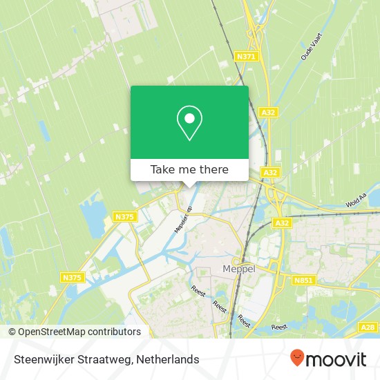 Steenwijker Straatweg map