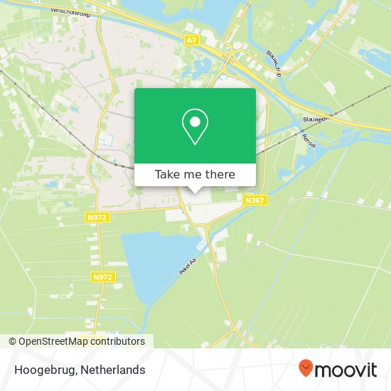 Hoogebrug map