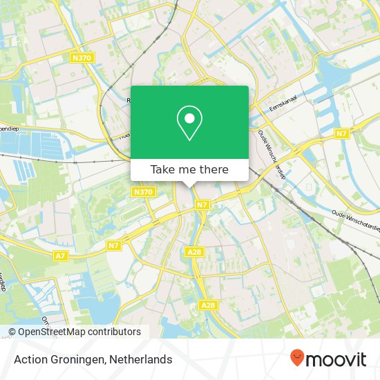 Action Groningen Karte