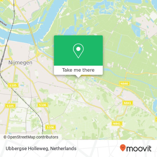 Ubbergse Holleweg Karte