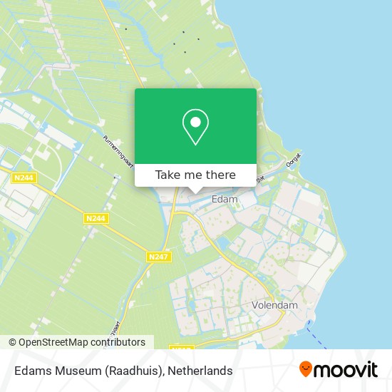 Edams Museum (Raadhuis) Karte