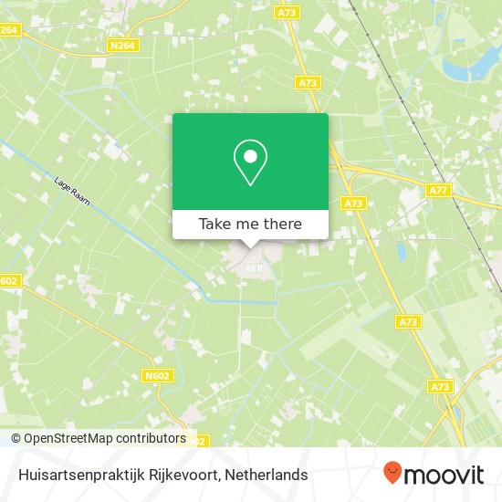 Huisartsenpraktijk Rijkevoort Karte