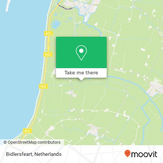 Bidlersfeart map
