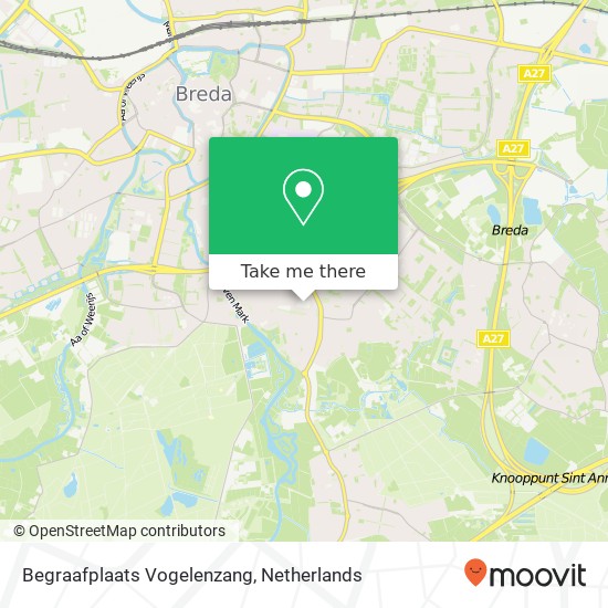 Begraafplaats Vogelenzang map