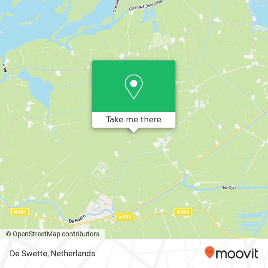 De Swette map