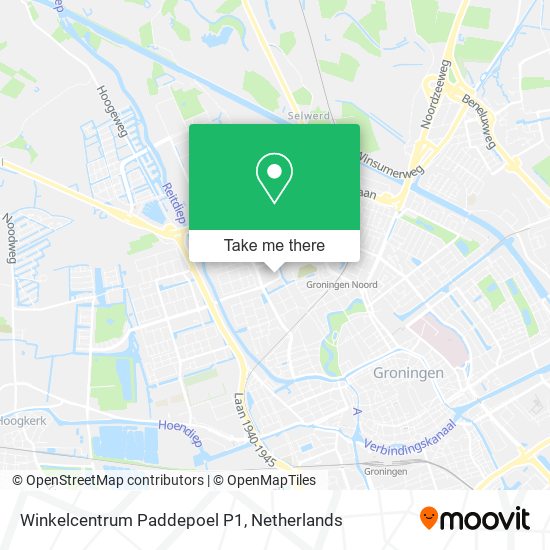 Winkelcentrum Paddepoel P1 map