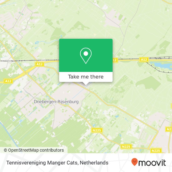 Tennisvereniging Manger Cats map