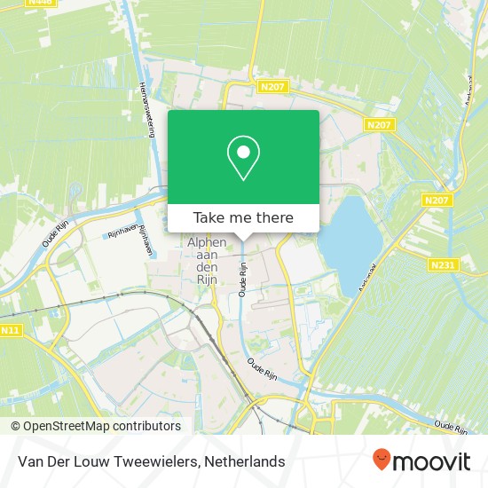 Van Der Louw Tweewielers map