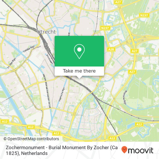 Zochermonument - Burial Monument By Zocher (Ca 1825) map