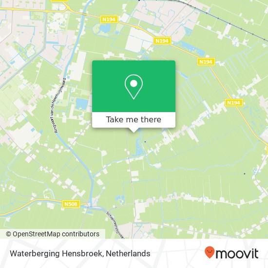 Waterberging Hensbroek Karte