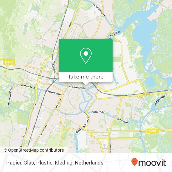 Papier, Glas, Plastic, Kleding map