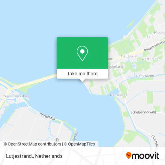 Lutjestrand. map