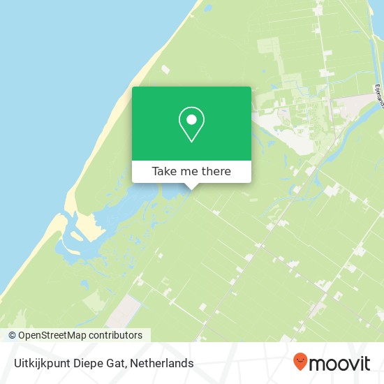 Texel - De Slufter - Observatieplateau Karte