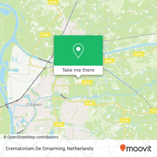 Crematorium De Omarming map