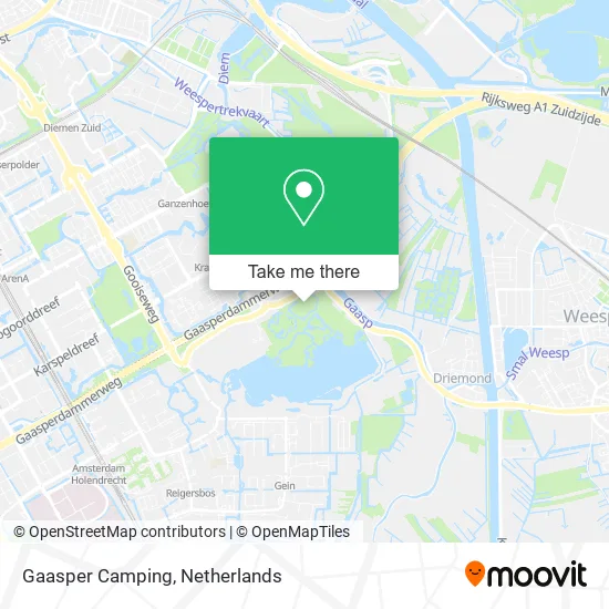 Gaasper Camping map