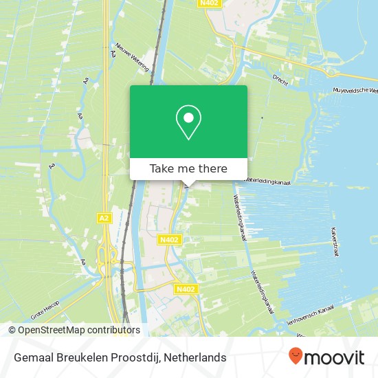 Gemaal Breukelen Proostdij map