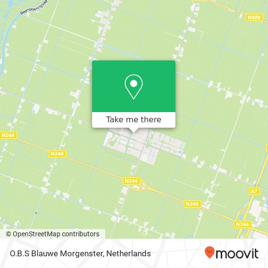 O.B.S Blauwe Morgenster map