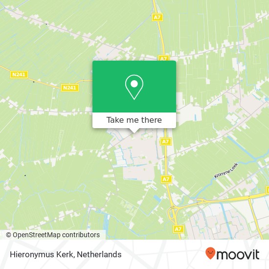 Hieronymus Kerk map