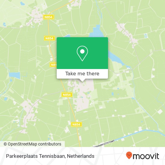 Parkeerplaats Tennisbaan map