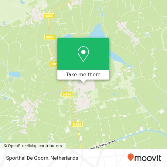 Sporthal De Goorn map