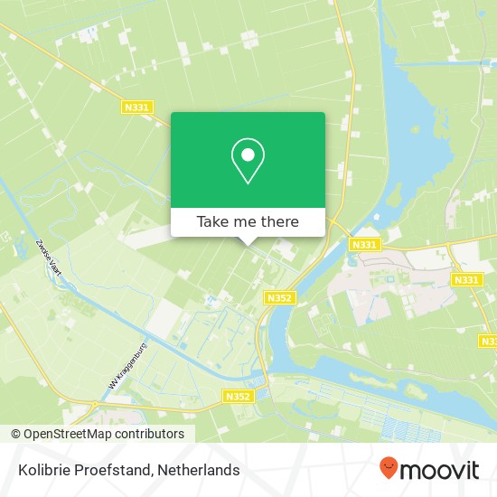 Kolibrie Proefstand map