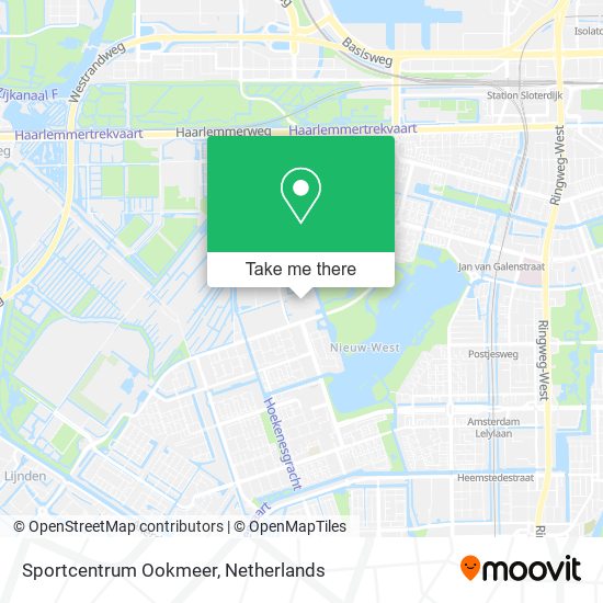 Sportcentrum Ookmeer map