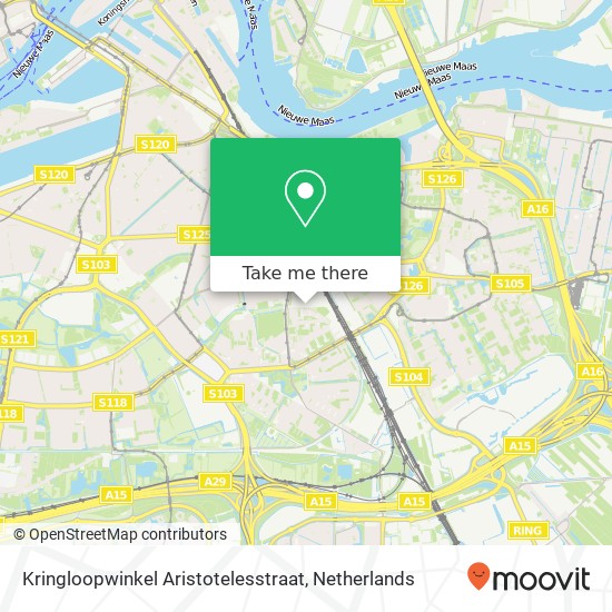 Kringloopwinkel Aristotelesstraat map