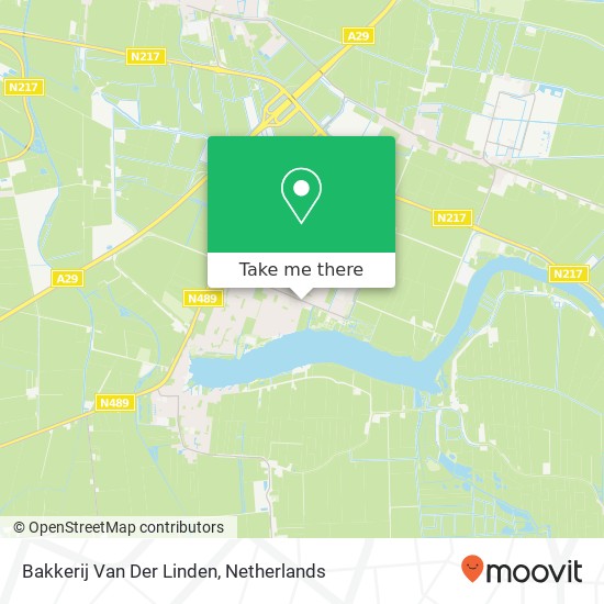 Bakkerij Van Der Linden map