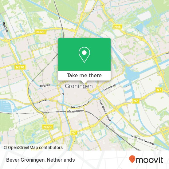 Bever Groningen map