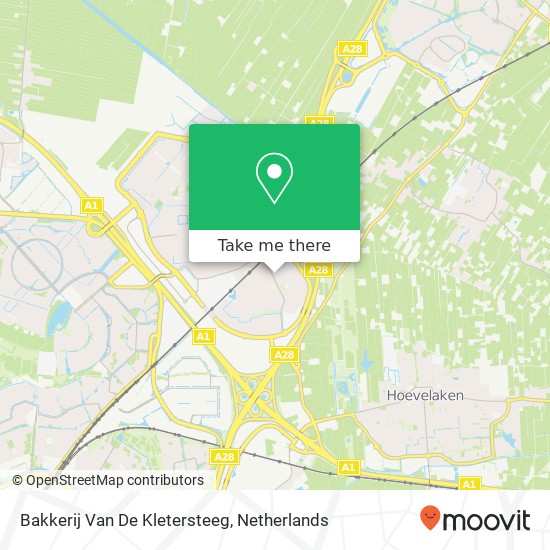 Bakkerij Van De Kletersteeg map