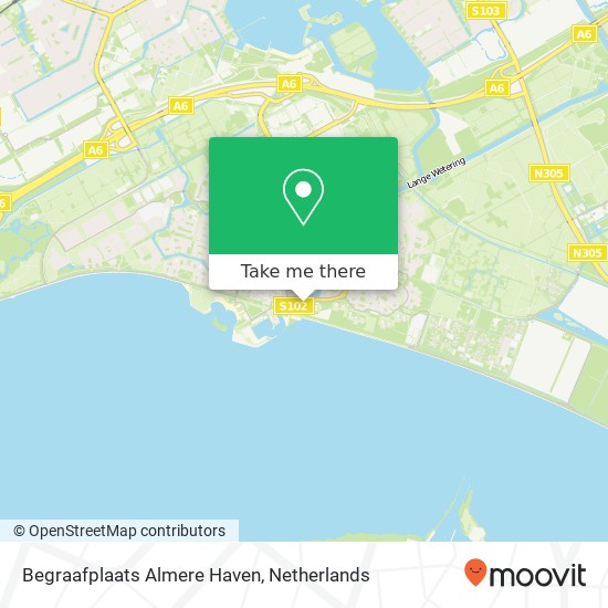 Begraafplaats Almere Haven map