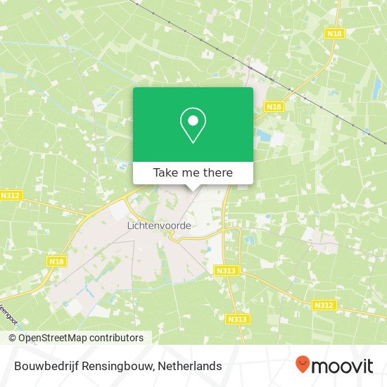 Bouwbedrijf Rensingbouw map