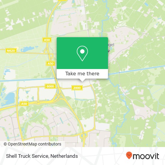 Shell Truck Service map