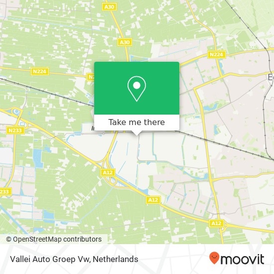 Vallei Auto Groep Vw map