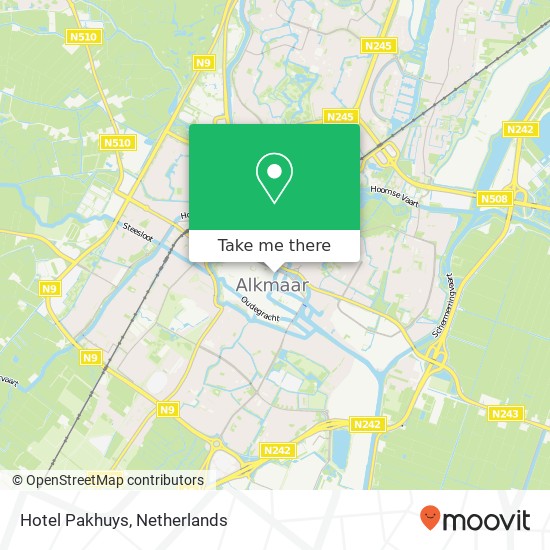 Hotel Pakhuys map